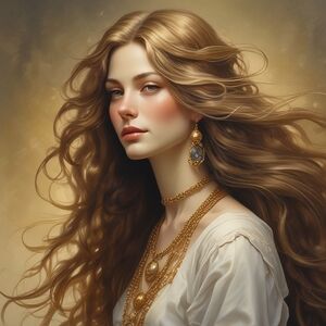 Golden Elegance Art Print
